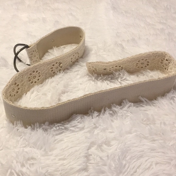 Fabric Floral Belt with Rhinestone Embellishments - Picture 7 of 7